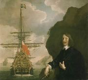 Sir Peter Lely Peter Pett and the Sovereign of the Seas. Spain oil painting artist